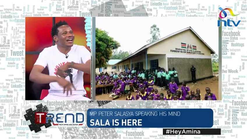 “Look at my work. Vitu legit. Vitu smart smart” MP Peter Salasya speaks on the projects ongoing in Mumias East. #HeyAmina Livestream:
