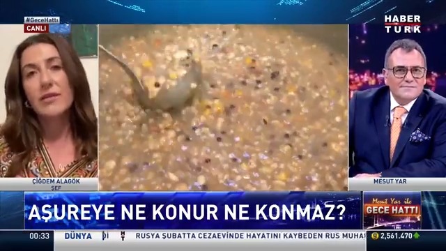 İyi aşure yapmanın püf noktaları... Gerçek aşure nasıl yapılır? Aşureye ne konur ne konmaz? Aşurenin maliyeti ne kadar? Şef Çiğdem Alagök #GeceHattı'nda Mesut Yar'a anlattı.