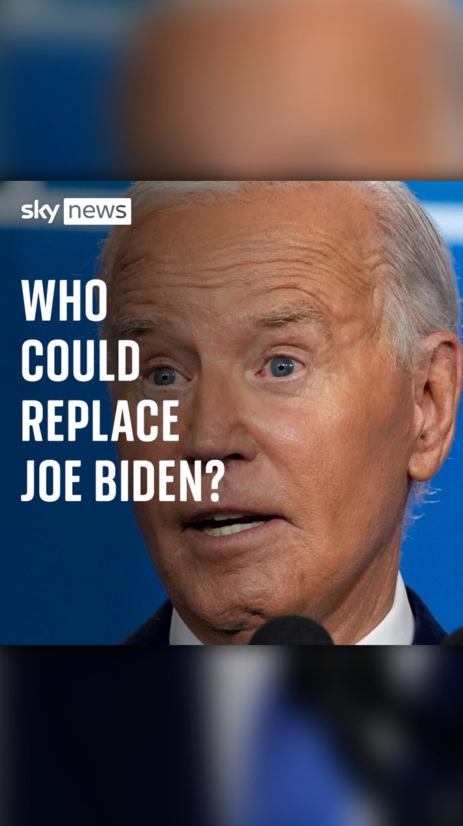 Who could replace Joe Biden? Sky's US correspondent James Matthews looks at some of the leading names who could replace the 81-year-old president ⬇️ Latest US news: