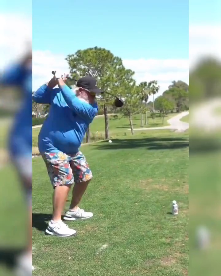 Anything is a good tee when you're John Daly. 😂