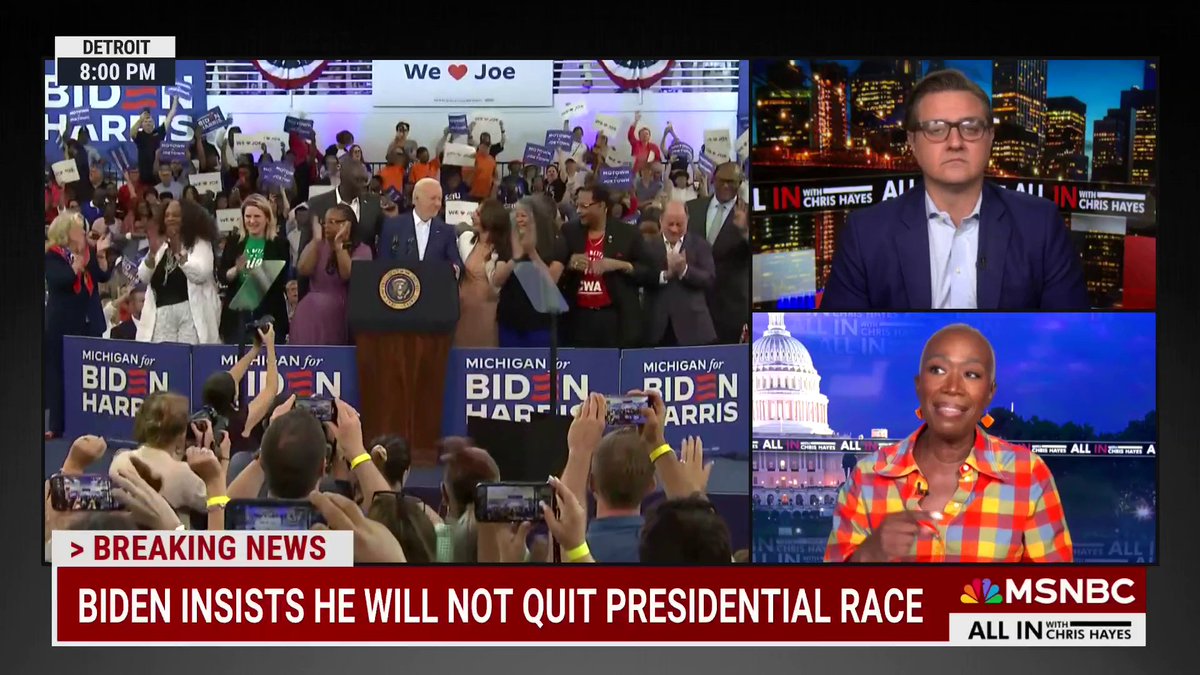 WATCH-- Chris Hayes reacts to the Biden campaign rally in Michigan: “That was by far, I think, the best performance he’s given since the State of the Union. That’s the Joe Biden that has been a very successful politician and won in 2020.”
