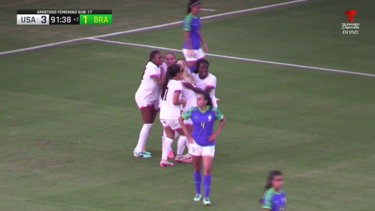Mel Barcenas extends the lead for #U17WYNT! 🇺🇸 USA 3 - 1 BRA 🇧🇷 🎥 » @telemundosports