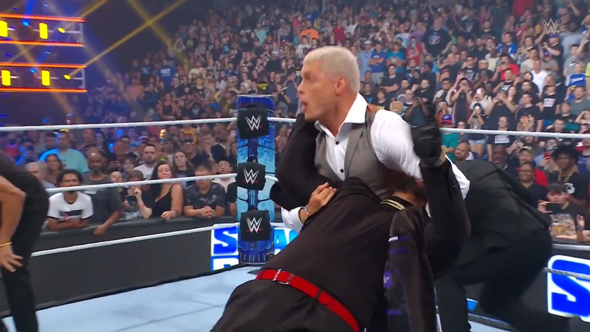 IT'S GOING DOWN!!! Why wait for #SummerSlam?! 👊 #SmackDown
