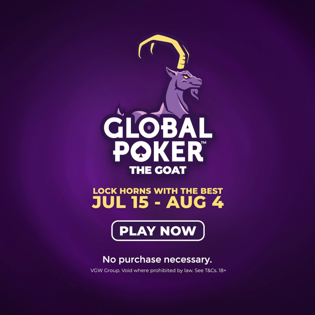TWO followers will win PLAY FOR FREE in tomorrow's GC20M &amp; SC75K Scrimmages! Just LIKE, RETWEET, then comment your #GLOBALPOKER username below by 12:01 AM ET tomorrow, 7/14. NO PURCHASE NECESSARY. 🐐🏆