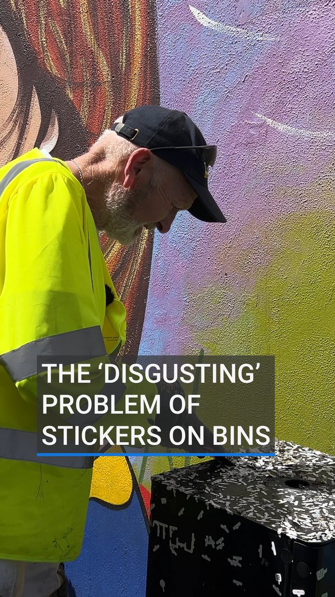 Have you noticed rubbish bins covered in tiny white stickers? And wondered why it’s happening? In Clonmel, Co Tipperary, council staff have been tackling a modern-day littering trend.