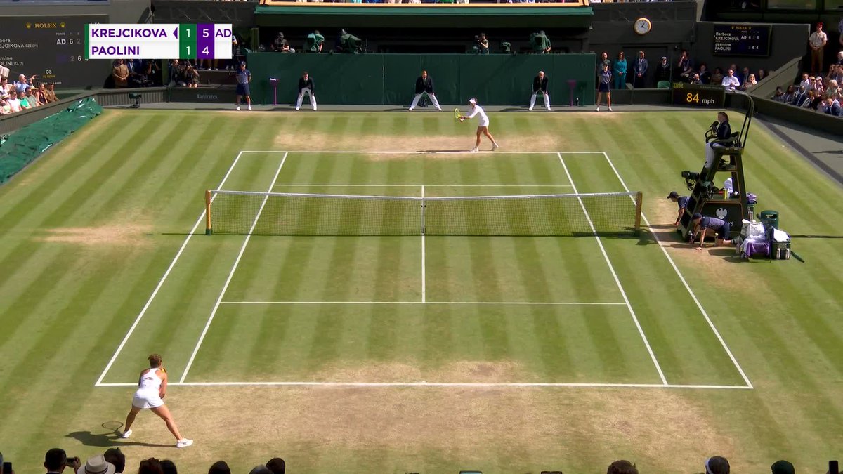 A dream realised ✨ Barbora Krejcikova is a #Wimbledon singles champion for the first time, defeating Jasmine Paolini 6-2, 2-6, 6-4 🇨🇿 🏆