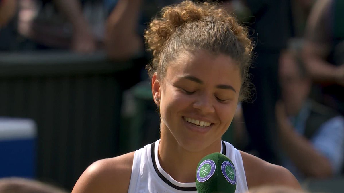 "I have to keep smiling" 😄 Even in defeat, Jasmine Paolini can't help but smile 🥹 A new favourite at SW19, we can't wait to see again soon, Jasmine ❤️ #Wimbledon