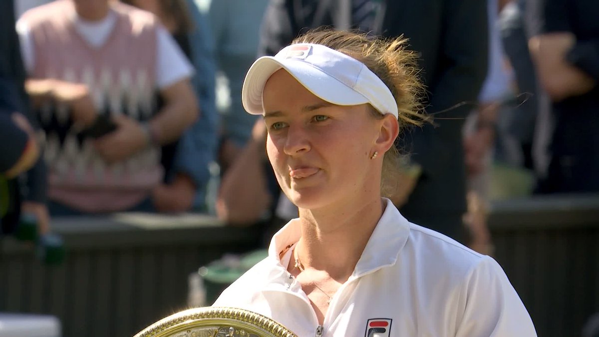 "I never dreamed that I'd win the same trophy as Jana did in 1998" Moving words from Barbora Krejcikova on the person that "changed her tennis life", Jana Novotna ❤️ #Wimbledon