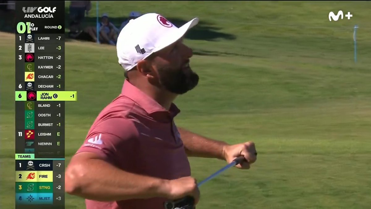 "El p... día entero igual...". El enfado de Jon Rahm. #AquíGritamosGolf