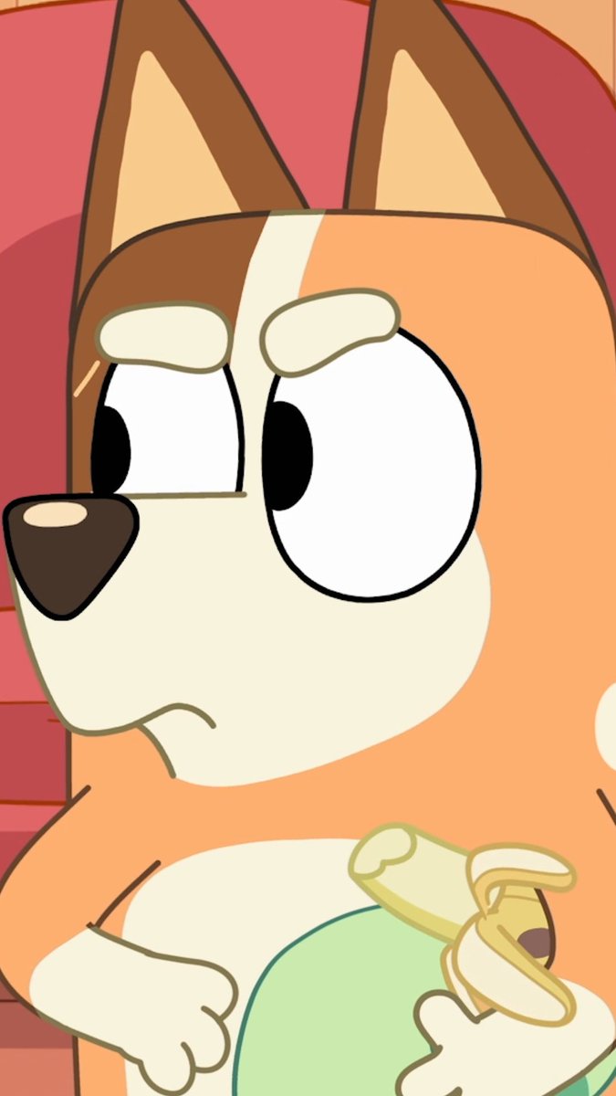 You know you're in trouble when you get the 'Chilli stare' ๐ #Bluey