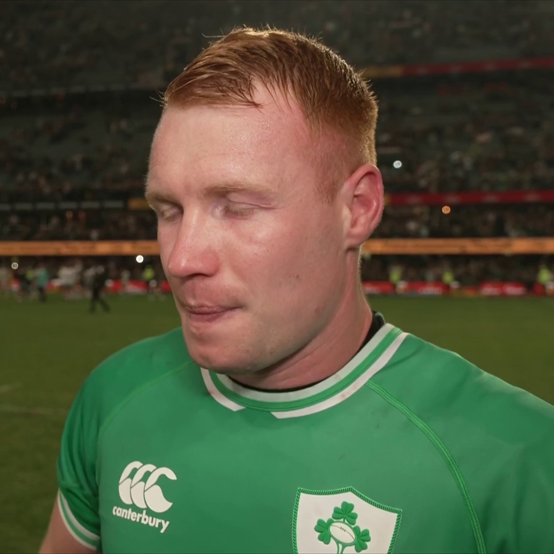 "It's mental, I am DELIGHTED!" 🥲 Ireland's hero Ciaran Frawley reflects on his dramatic late dropkick to secure the win over South Africa 👇