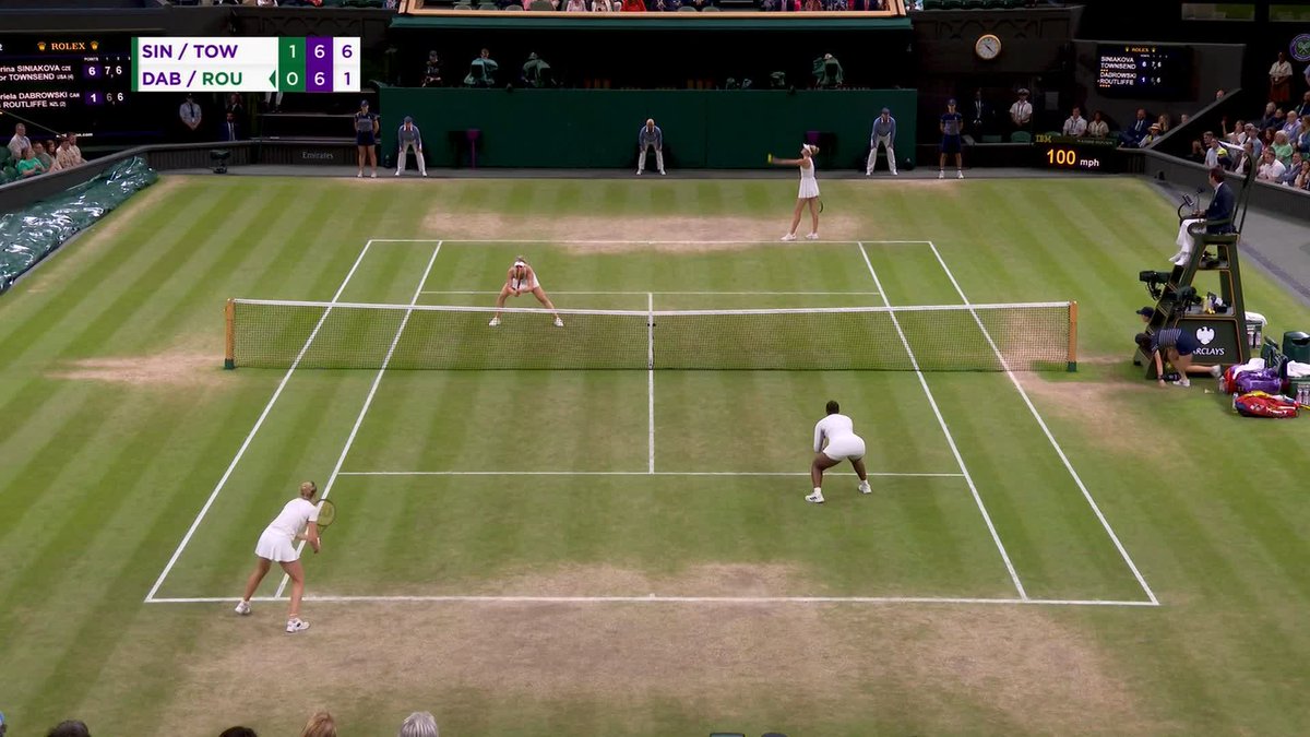 First Grand Slam together, first title together 🤯 Katerina Siniakova and Taylor Townsend defeat Gabriela Dabrowski and Erin Routliffe 7-6(5), 7-6(1) to claim the Ladies' Doubles Trophy 🙌 #Wimbledon