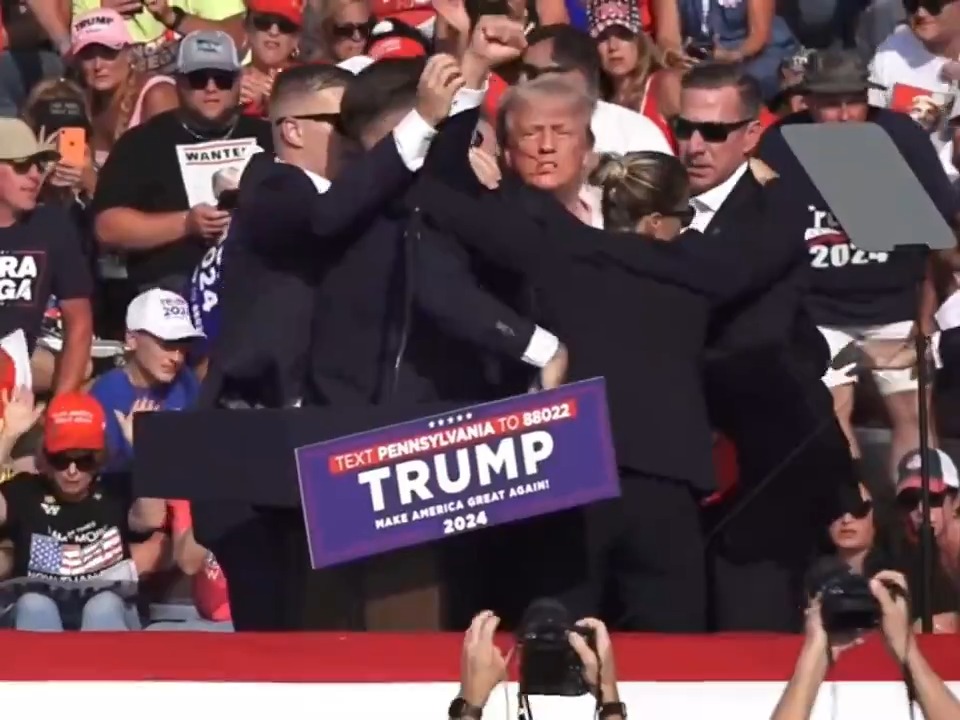 "Trump": Por lo que sucedió durante su acto de campaña en Pensilvania