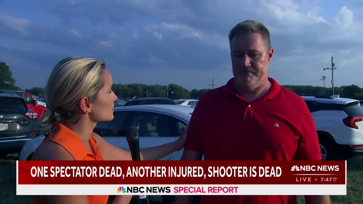 "I saw President Trump got hit." WATCH: Eyewitness explains what he saw when shots were fired at former President Trump at Pennsylvania rally.