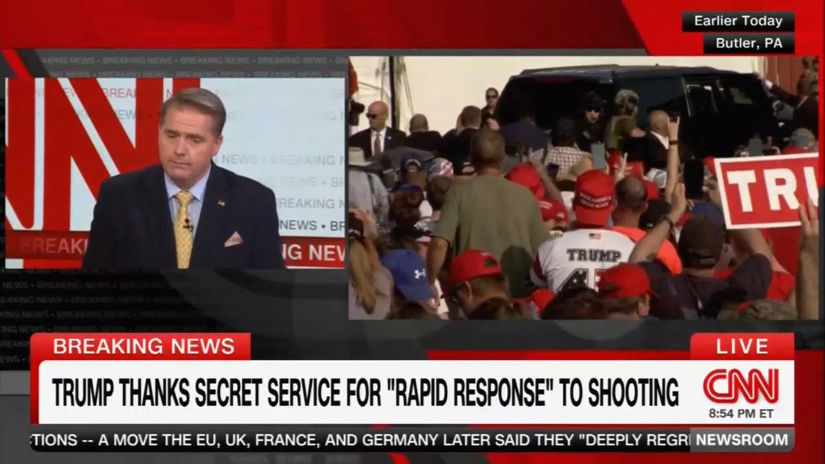 Republican Scott Jennings calls out CNN's extreme rhetoric live on air. "If he wins an election, that our country will end our democracy will end, it's the last election we'll ever have. These things have consequences." Wolf Blitzer blames Trump.