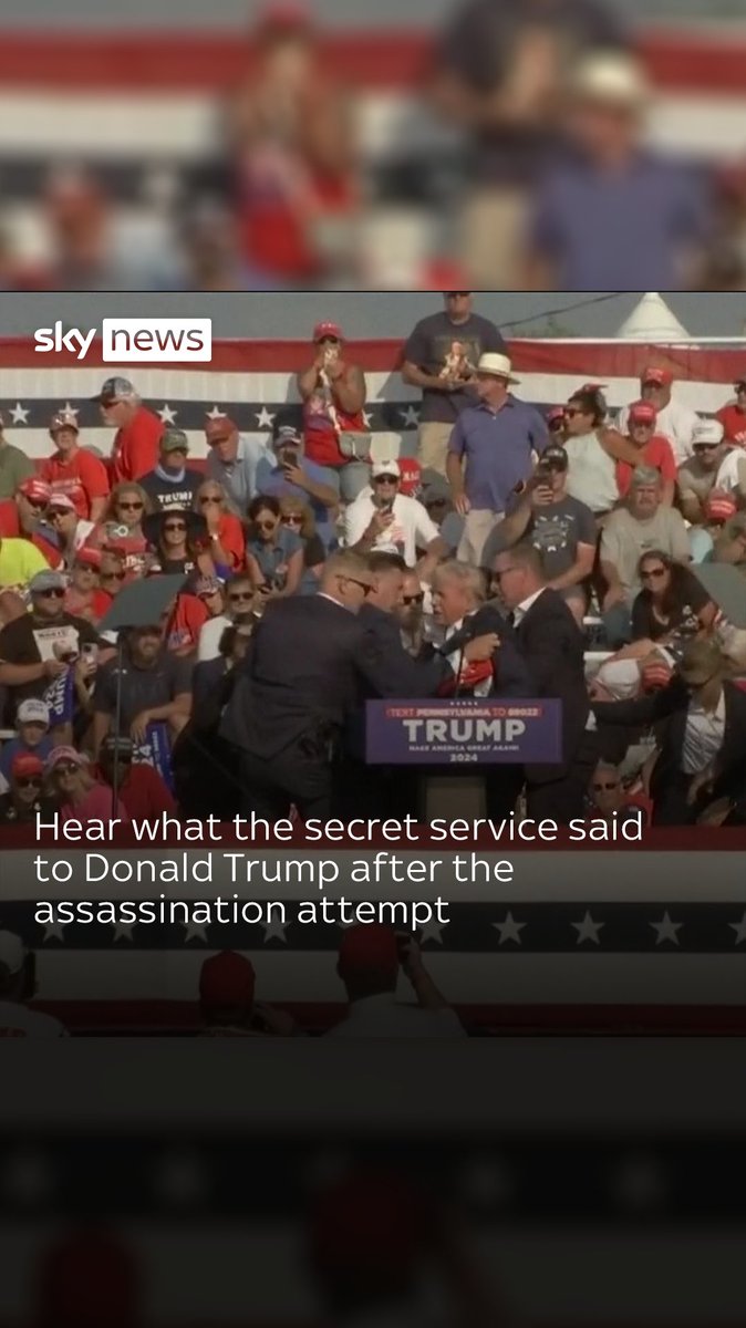 Trump fell to the floor as shots rang out and was mobbed by Secret Service agents. 'Let me get my shoes on', the former president said moments before being hurried off stage Latest: