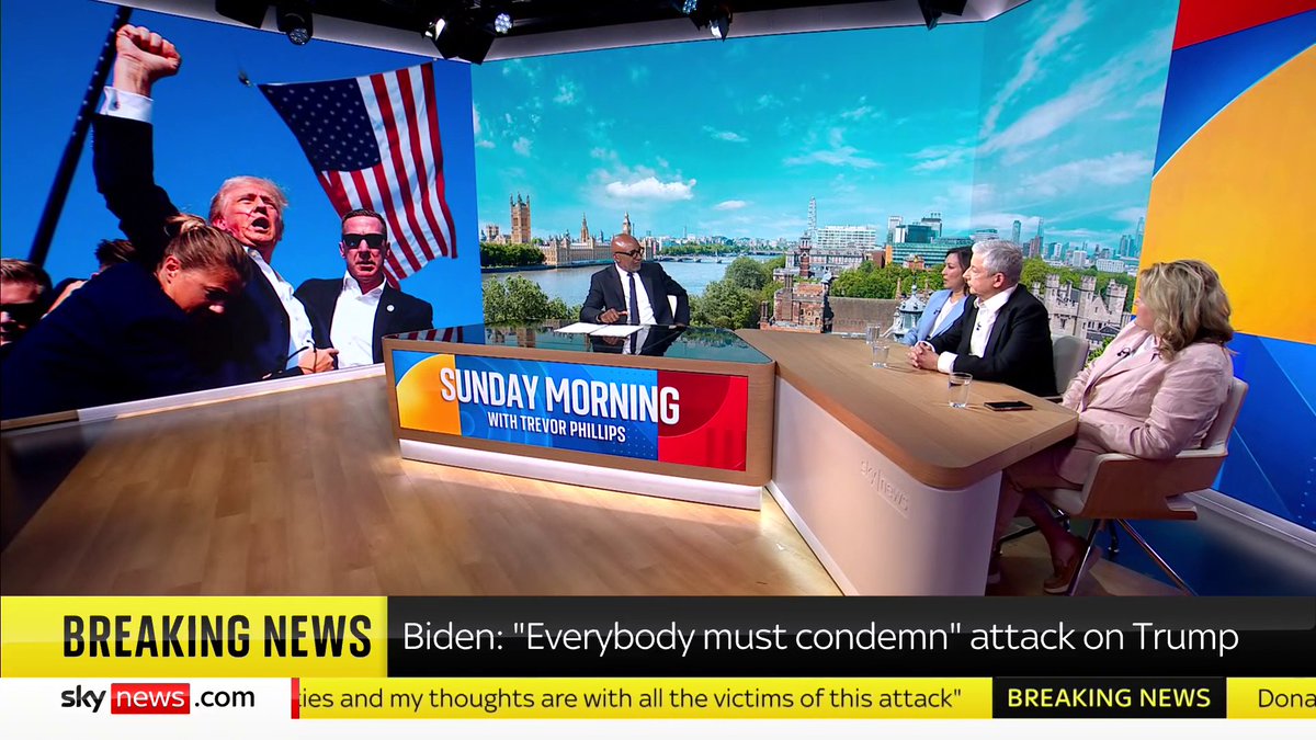 'If you thought things were polarised now, you ain't seen nothing yet.' Labour peer Ayesha Hazarika on what the assassination attempt of means for the upcoming US election. #TrevorPhillips 📺 Sky 501, Virgin 602, Freeview 233 and YouTube