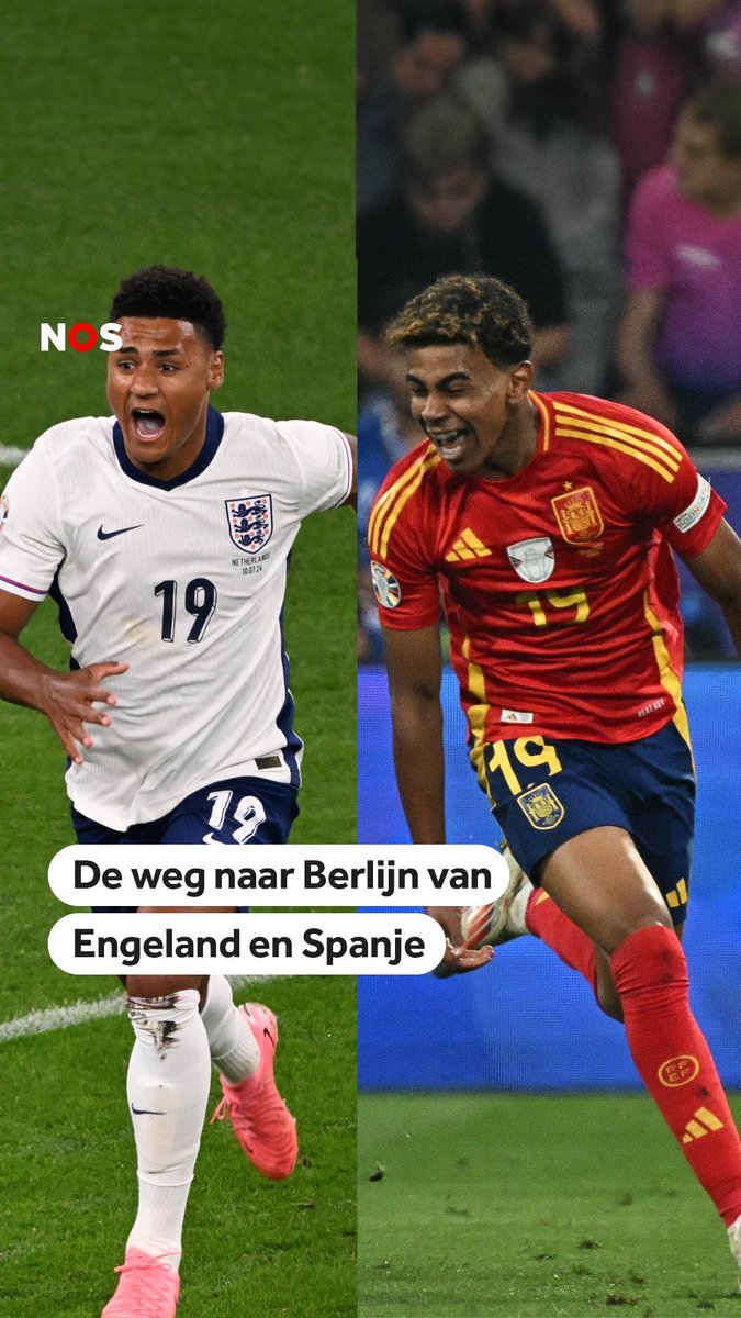 Spanje of Engeland, wie wordt de Europees kampioen van 2024?🏆 Kijk de EK-finale vanavond om 21.00 uur op NPO1, via de NOS-app of op Meer → #SPAENG #EURO2024