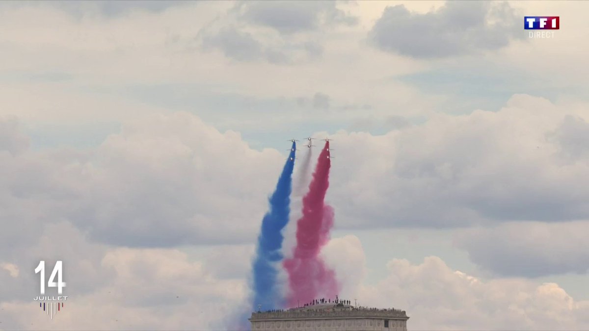 🔴 14 Juillet, le défilé 🇫🇷 La Patrouille de France survole le ciel de Paris pour un défilé aérien exceptionnel ▶️ #14JuilletTF1