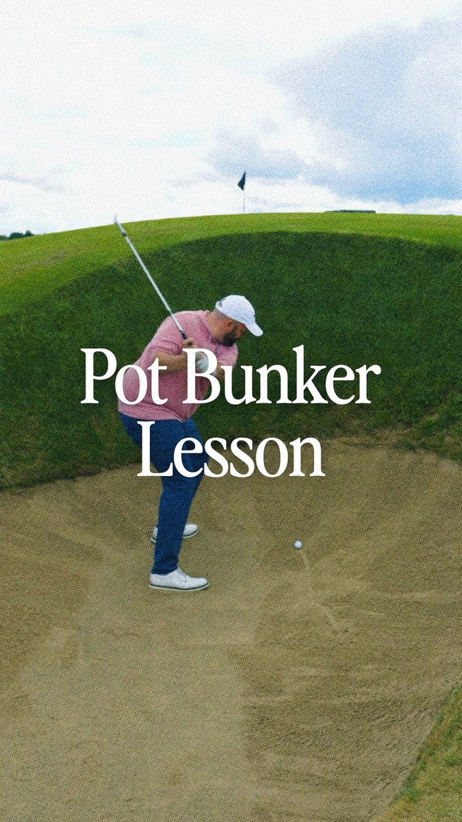 A lesson in how (not) to deal with pot bunkers in Scotland, with St. André Golf.