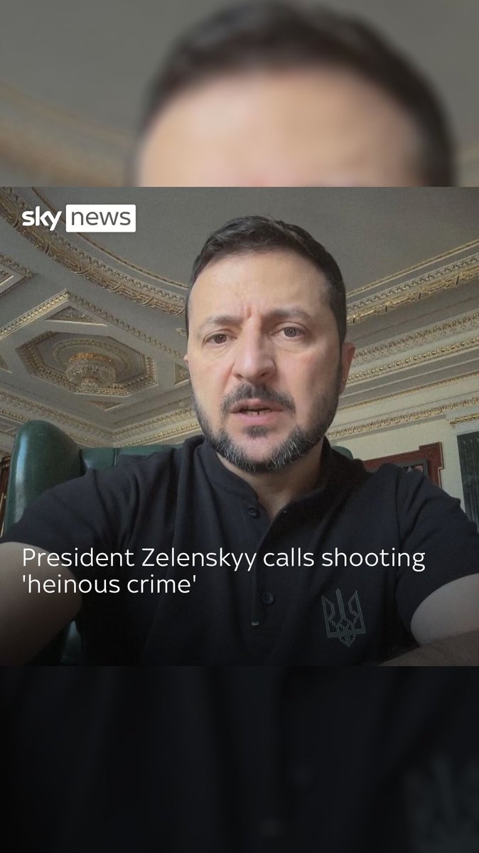 Donald Trump was shot and injured in an assassination attempt at a campaign rally, which saw a spectator and the gunman killed. The Ukrainian leader said the shooting 'shows how serious the global challenges to democracy are'.