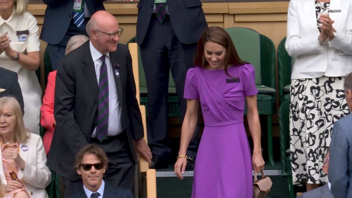 A wonderful Centre Court welcome for our Patron HRH The Princess of Wales 💜 #Wimbledon