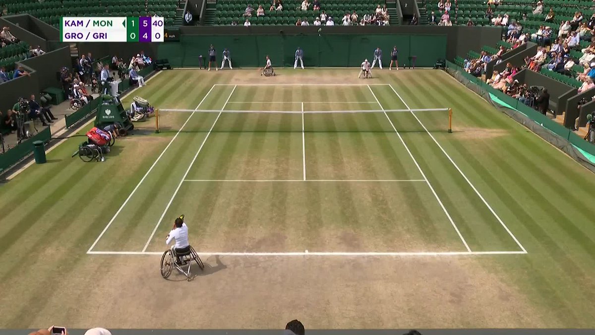 A third Grand Slam title together for Yui Kamiji and Kgothatso Montjane 🇯🇵 🇿🇦 The No.1 seeds defeat Diede De Groot and Jiske Griffioen 6-4, 6-4 to secure the Ladies' Wheelchair Doubles title 🏆