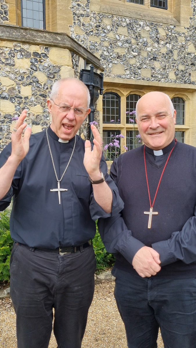 England! ⚽️🏴󠁧󠁢󠁥󠁮󠁧󠁿 I’m not normally a huge football fan, but this game is going to be historic! England both Archbishop of York and I wanted to say good luck! We’re praying for you all. #ENGSPA