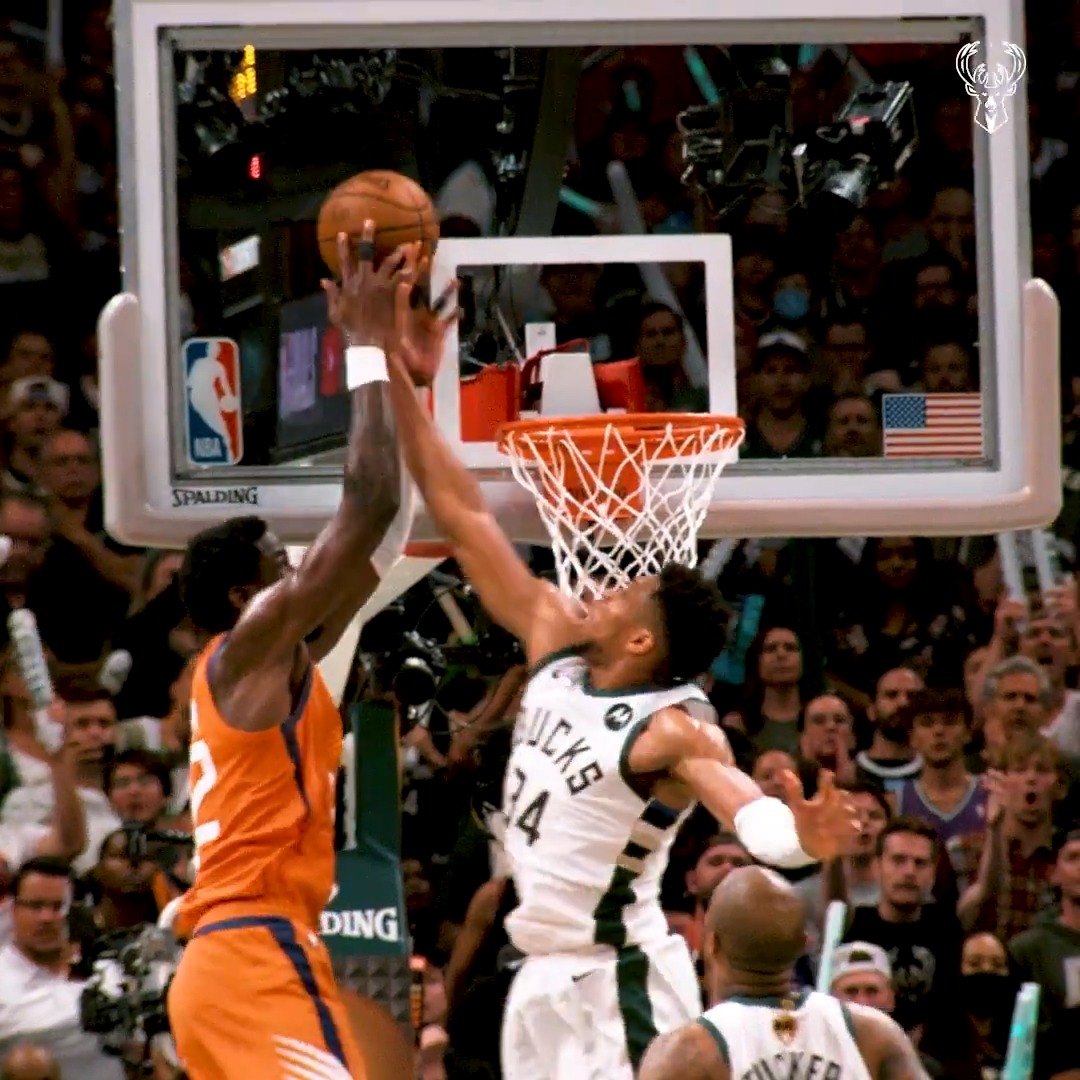 OTD in 2021, Giannis had a block for the ages.