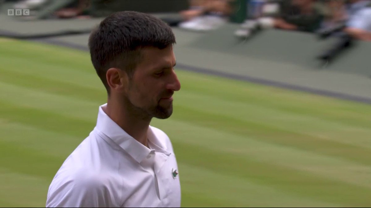 'This could get interesting' 😮 Novak Djokovic incredibly survives three Championship points to break back in the third set. #BBCTennis #Wimbledon