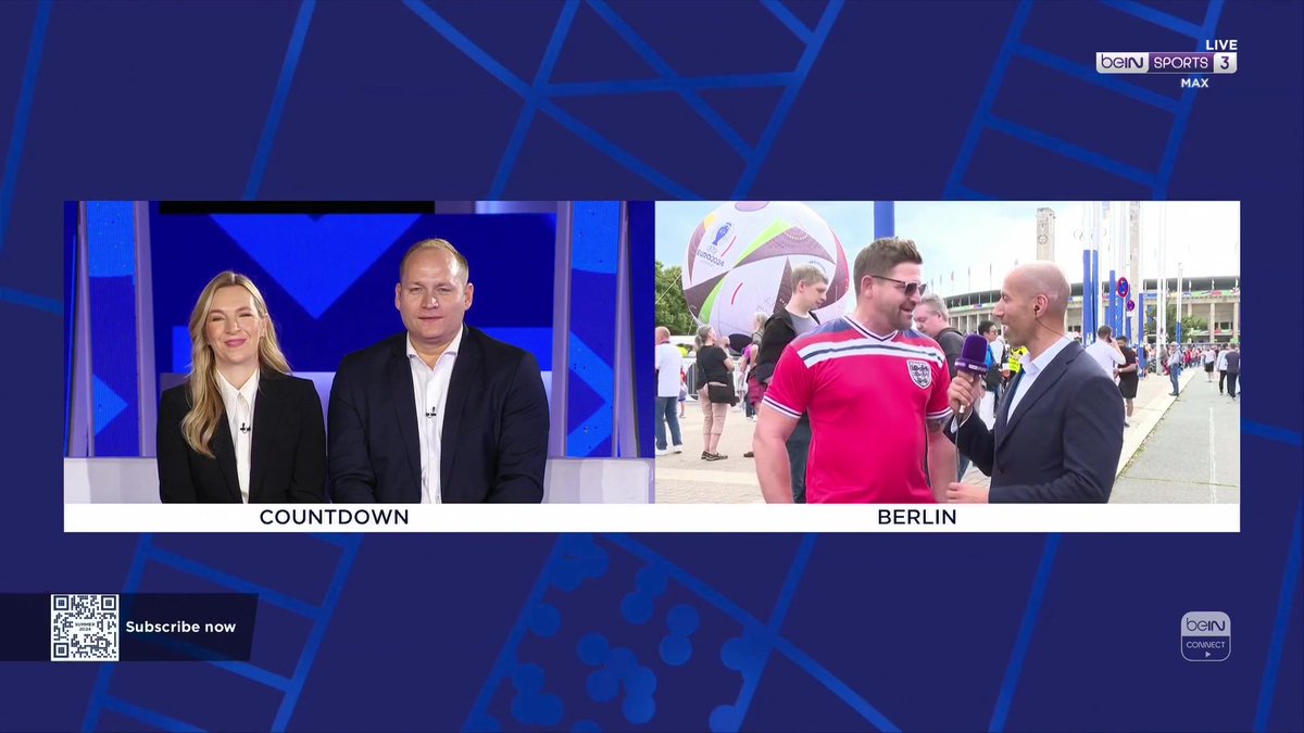 🏟️ Outside the stadium our man Ziad Mansour has caught up with a familiar face for Nicky Crosby #Euro2024 | #beINEURO | #HomeofEuro