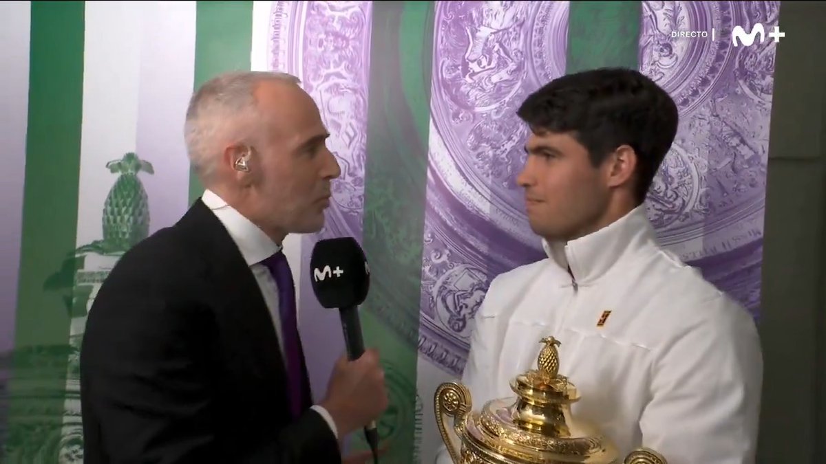 Una charla para degustar: Alex Corretja junto a Carlos Alcaraz. #Wimbledon #LaPistaDelTenis