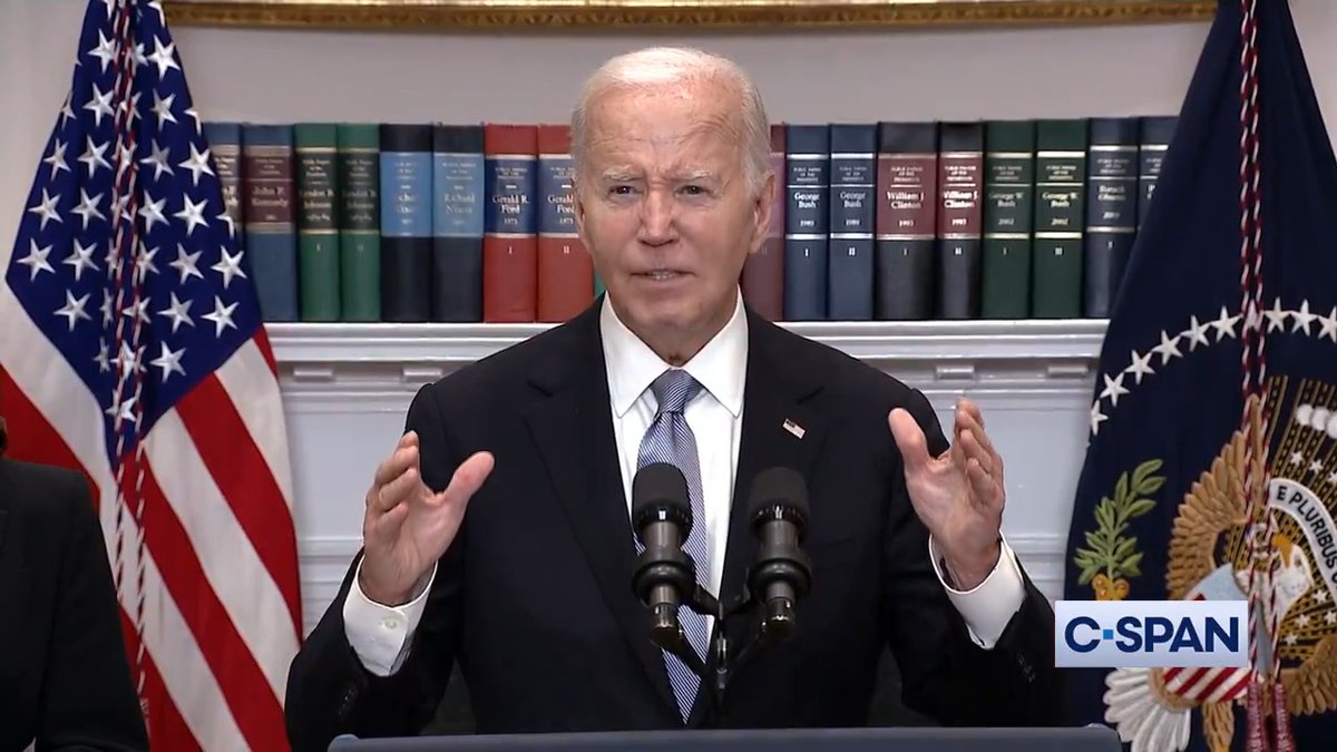 NOW - Biden: "We don't yet have any information about the motive of the shooter. I urge everyone, everyone please... Let the FBI do their job."