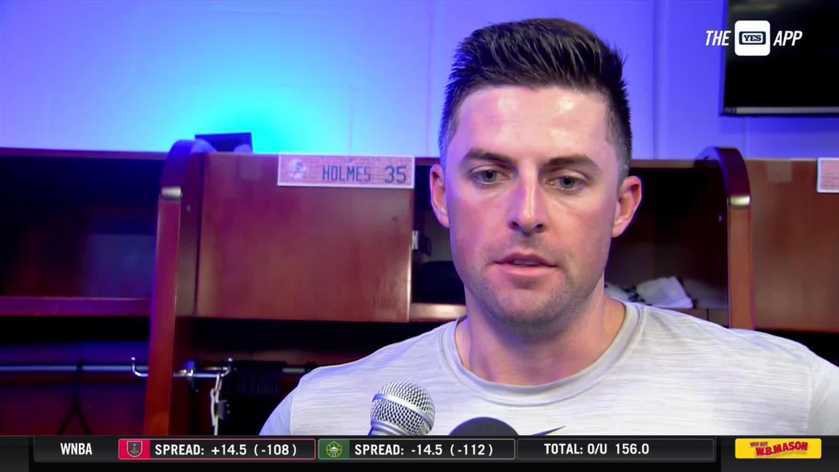 Clay Holmes reveals that he felt his sinker command was off against Baltimore. #YANKSonYES