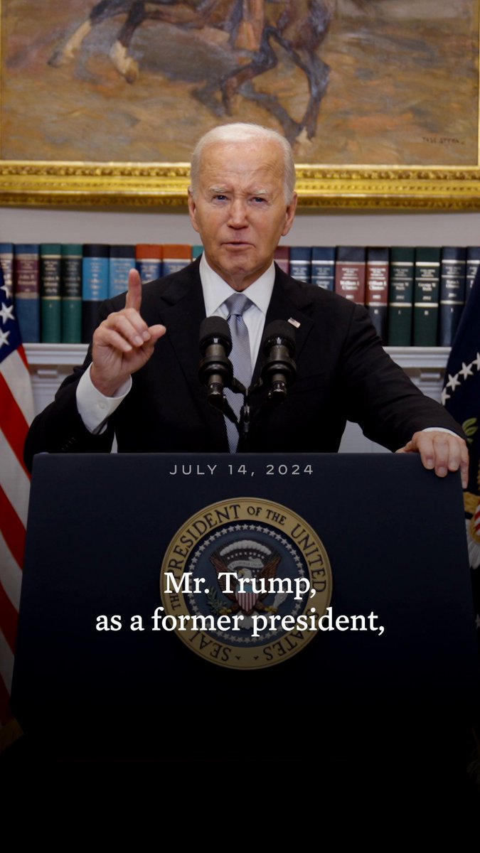 I will continue to stay briefed by my homeland security team as this investigation continues. And I will address the nation tonight at 8:00 PM ET from the Oval Office.
