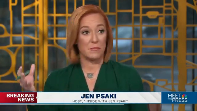 Psaki: "I'm incredibly scared. I'm scared for journalists, I'm scared for people who have public platforms of all parties."