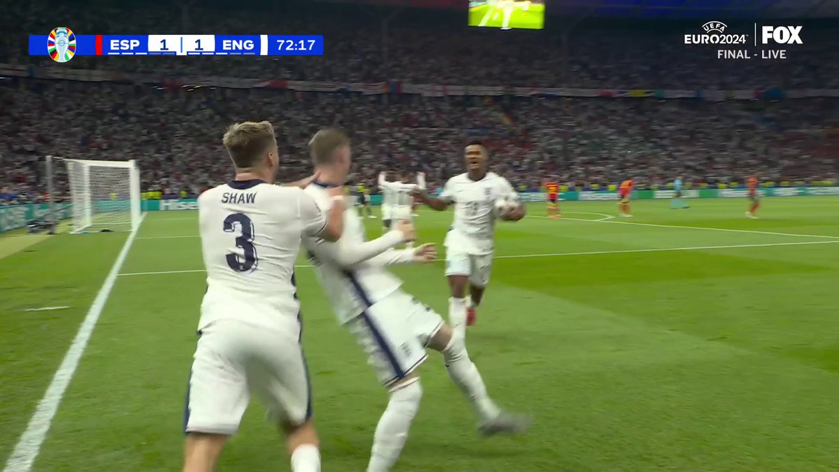 COLE PALMER LEVELS THE SCORE FOR ENGLAND 🏴󠁧󠁢󠁥󠁮󠁧󠁿😱