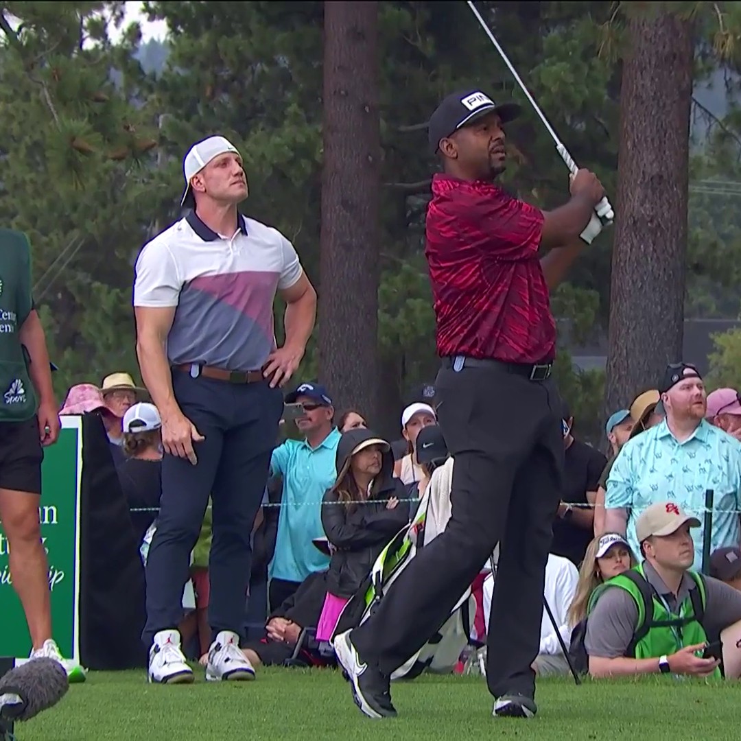 .@Alfonso_Ribeiro hits the green then celebrates with a quick Carlton dance. 😂👏 📺: NBC &amp; Peacock | #ACCGolf