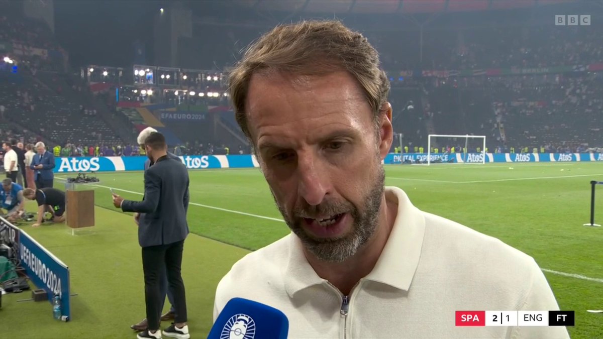 It wasn't to be for Gareth Southgate and England today. "I think they [Spain] were the best team in the tournament." #BBCEuros #Euro2024 #ESPENG