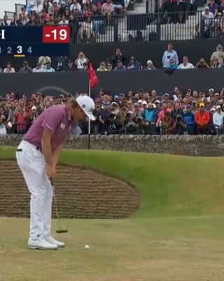 Throwback to Cam Smith’s incredible par save on the 17th at St. Andrews on his way to winning the 2022 Open Championship. One of the best 2 putts in major championship history.