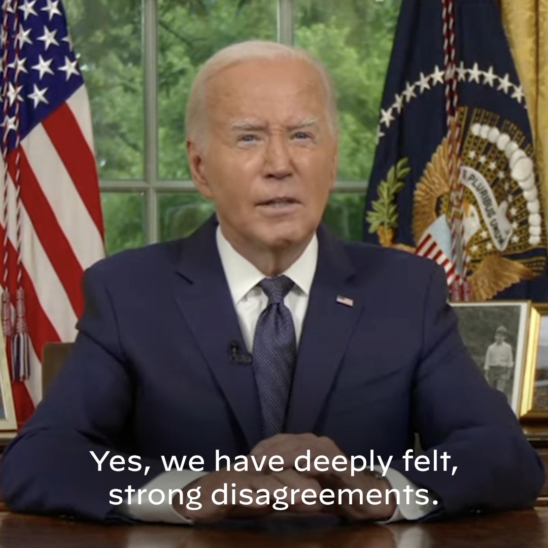Disagreement is inevitable in American democracy. It’s human nature. But politics must never be a literal battlefield. We stand for an America not of extremism and fury, but of decency and grace.