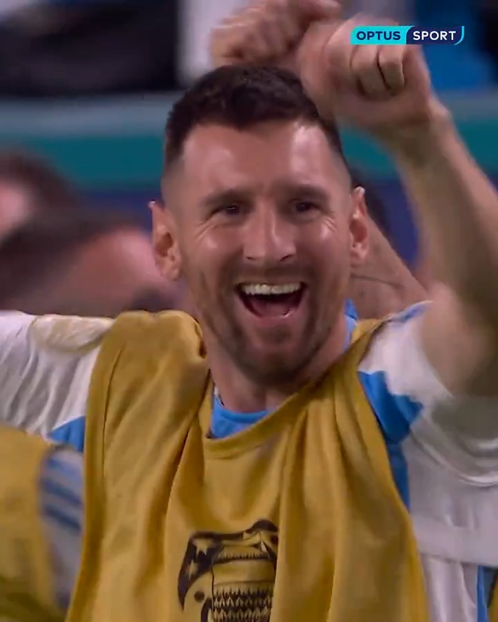 The full-time whistle sounds and Argentina are champions of South America! 🇦🇷🏆 It’s absolute scenes in Miami that follow. #CA2024 #OptusSport