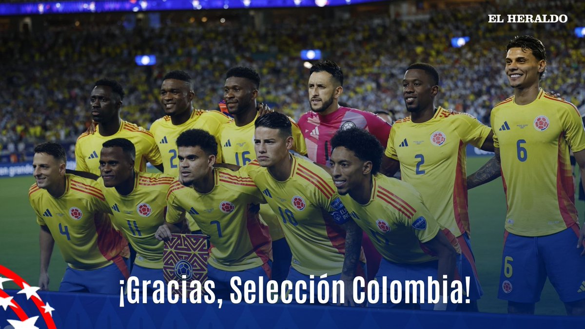 ๐๐จ๐ดยกGracias, Selecciรณn Colombia! ๐๐จ๐ด Aunque no logramos el tรญtulo en la final de la Copa Amรฉrica, su esfuerzo, pasiรณn y entrega en cada partido nos llenaron de orgullo. Hoy, mรกs que nunca, nos sentimos unidos como paรญs, reflejando en ustedes el amor por nuestros colores. ๐๐โค๏ธ