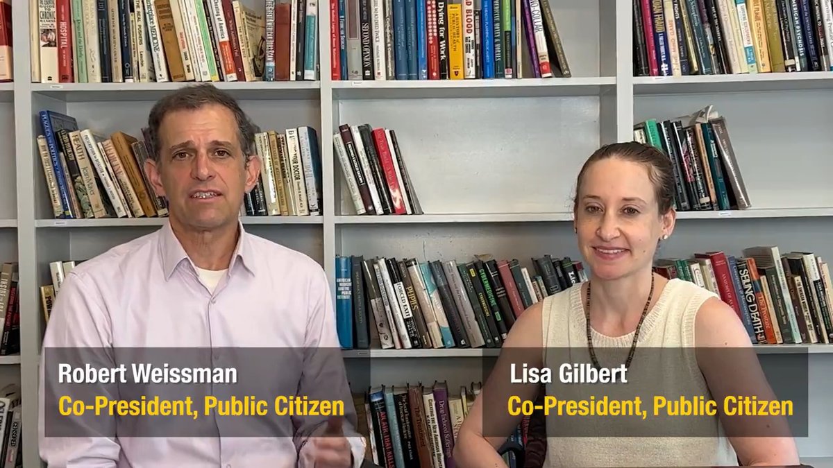 🔔 Meet our Co-Presidents! As of today, Lisa Gilbert, a top democracy and consumer protection advocate who served as executive vice president for the past several years, is leading the organization alongside co-president Robert Weissman.
