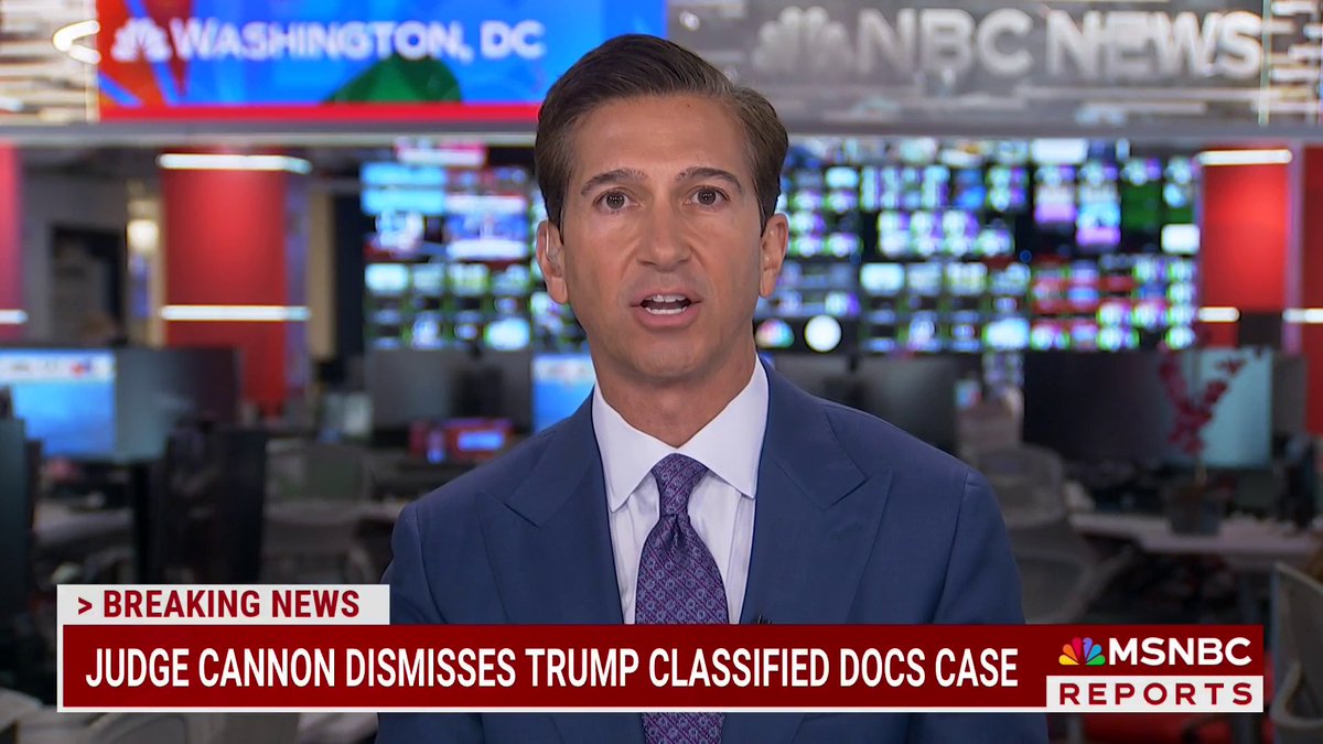 BREAKING: Judge Cannon dismisses the classified documents case against Donald Trump.