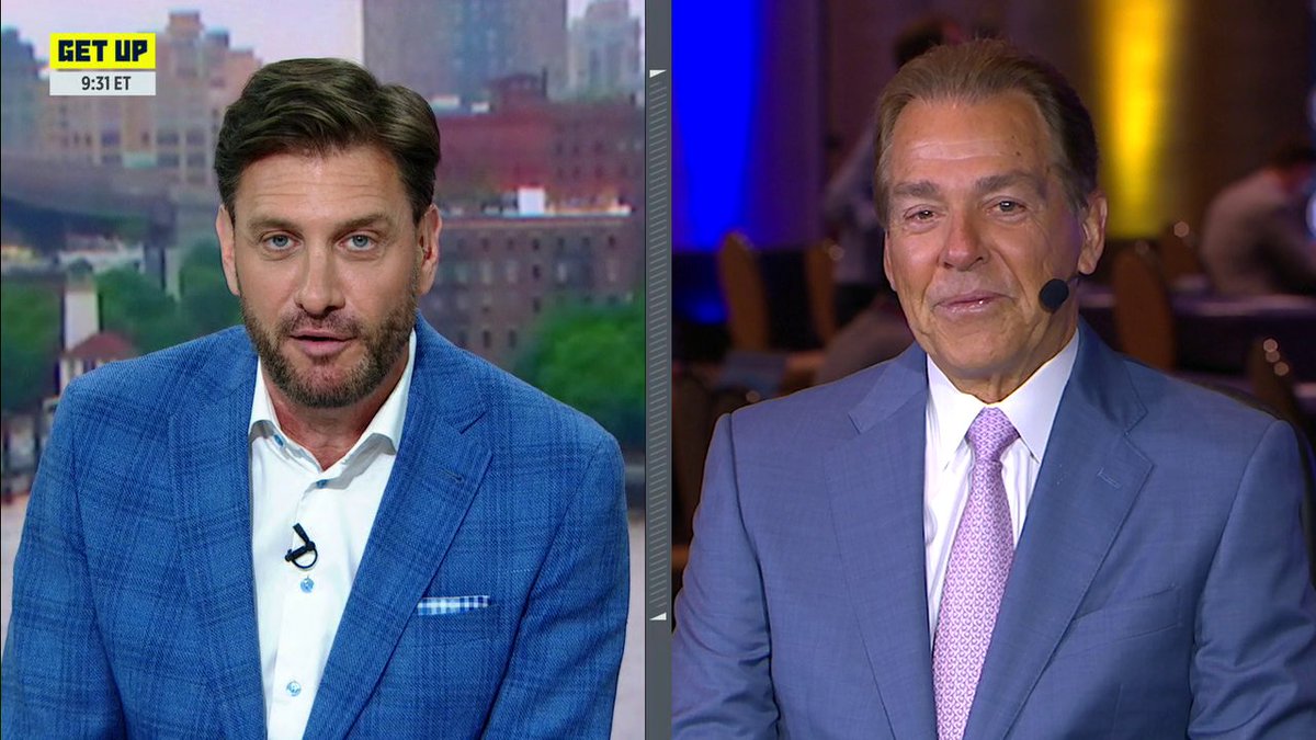 Paul Finebaum says “this has been the worst six months” of his life without Nick Saban. Nick Saban: “Well he tried to ruin mine for 17 years so I guess we’re even.” (via Get Up)