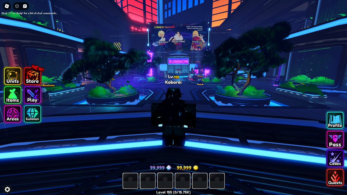 Cyberpunk lobby I made for Anime Vanguards. (I'm not dead) #RBXDev #RobloxDev