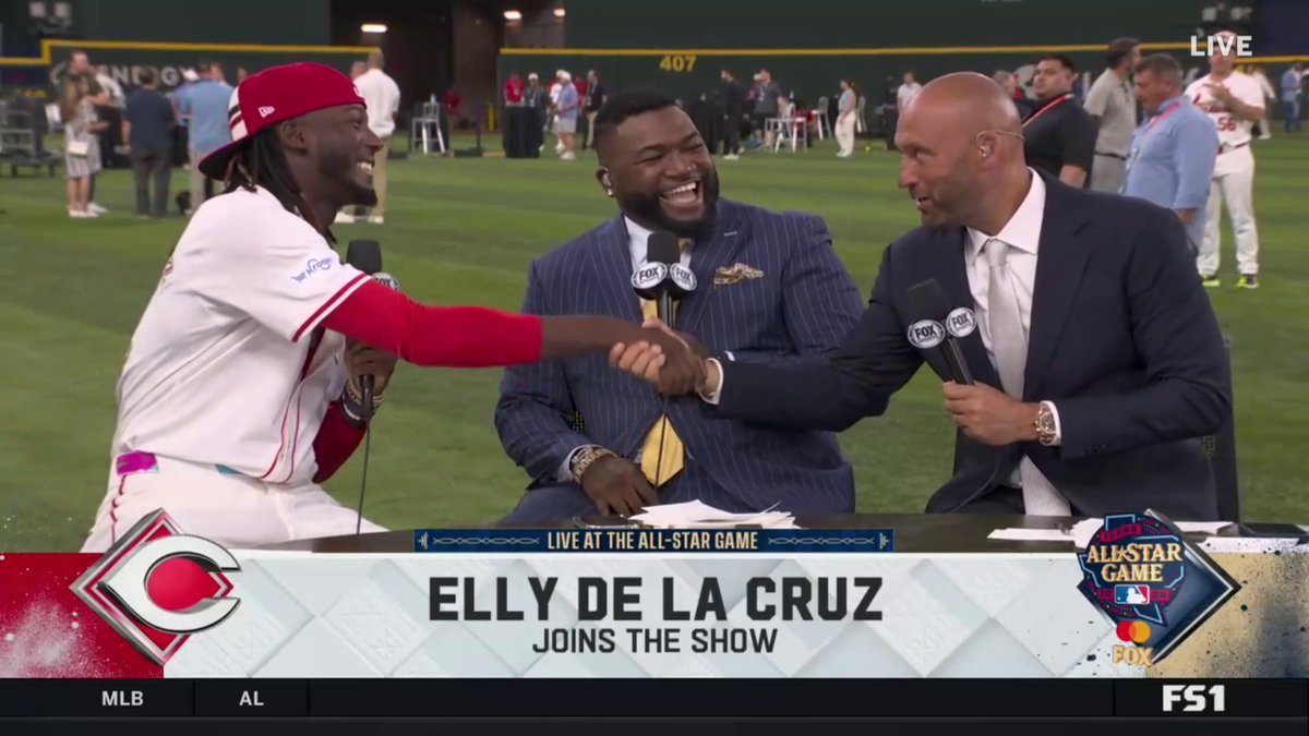This moment between Elly De La Cruz and Derek Jeter is awesome