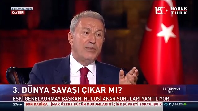 🔴 Hulusi Akar: 3. Dünya Savaşı bir bakıma başladı. ▪️Savaş dediğimiz şey 3 aşamadan oluşur. Şu anda hazırlık safhasındayız.
