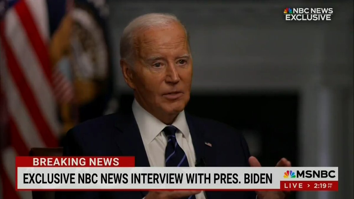 President Biden: I have not engaged in inciting rhetoric. My opponent has engaged in that rhetoric. He talks about, there’ll be ‘a bloodbath’ if he loses, says he will suspend the sentences of January 6 insurrectionists. I'm not out there making fun, like when Nancy Pelosi's husband was hit with a hammer and Donald Trump made fun of it